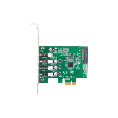 3. LANBERG PCI-E X1 KARTE -> 4X USB-A 3.1 GEN1 FOLLOW LOW PROFILE PCE-US3-004