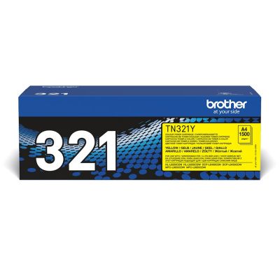 4. Brother TN-321Y Tonerkartusche, 1 Stück, Original Gelb