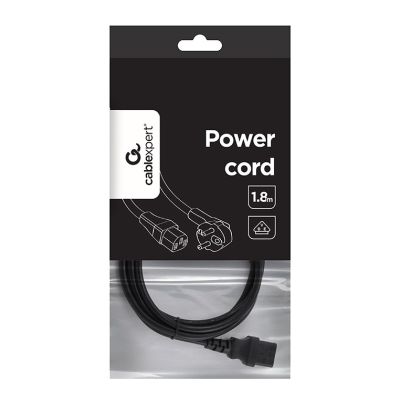 4. GEMBIRD PC-186-VDE Kabel (C13 / IEC C13 / IEC 320 C13 - Schuko; 1,8 m; schwarz)