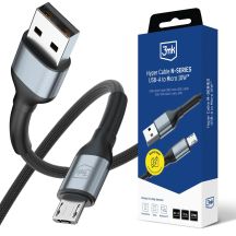 3mk Hyper Cable N-SERIES USB-A / Micro-USB 3m QC 3.0 5V/2A 10W - schwarz