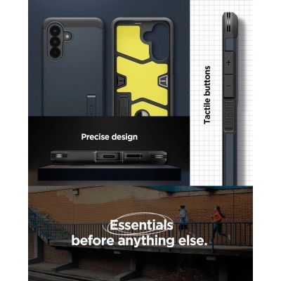 15. Spigen Tough Armor Hülle für Samsung Galaxy A57 5G – Marineblau