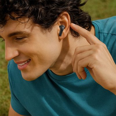 6. Acefast W4 TWS kabellose In-Ear-Kopfhörer mit Telefonständerfunktion - Schwarz