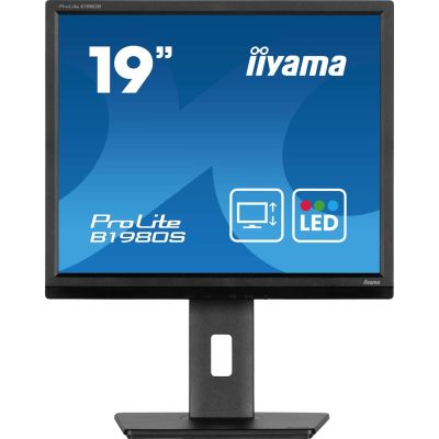 3. iiyama B1980S-B1 Monitor, 19 Zoll, TN-Panel, 1280 x 1024 Pixel, 250 cd/m², HDMI, DisplayPort