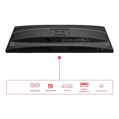 29. AOC E4 U27E4CV Computermonitor 68,6 cm (27") 3840 x 2160 px 4K Ultra HD LED Schwarz