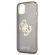 6. Guess, GUHCP13SPCUGL4GBK iPhone 13 mini 5,4" schwarz/schwarzes Hartschalenetui Glitzer 4G großes Logo