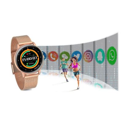 14. G.Rossi SW015-4 Damen-Smartwatch Roségold