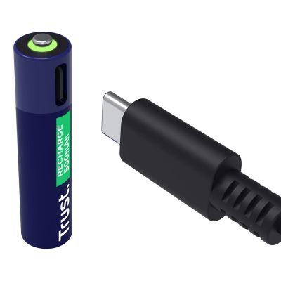 2. Vertrauen Sie auf AAA-Batterien, USB-C-AUFLADBARE AKKU (2er-Pack).