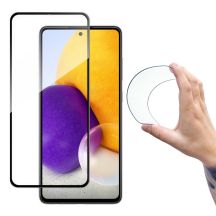 Wozinsky Full Cover Flexi Nano Glass Film Gehärtetes Glas Mit Rahmen Samsung Galaxy A72 4G Schwarz
