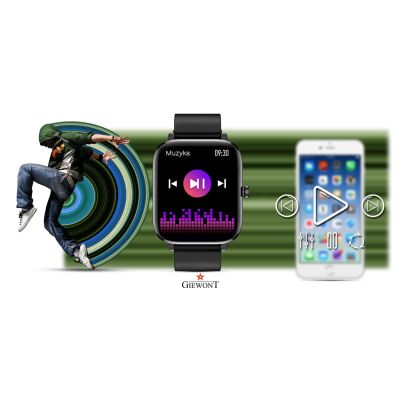 11. Smartwatch Giewont Schwarz GW230-2