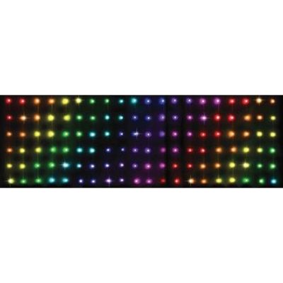 30. Weihnachtsbaumbeleuchtung, Lichtvorhang für den Außenbereich/Innenbereich, 120 LEDs, 300 x 60 cm, mit Fernbedienung, RGB-Farben