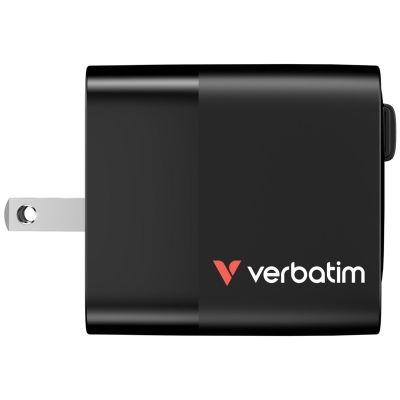5. Verbatim Gan 65W Ladegerät mit 2x USB-C PD, 1x USB-A, Rücklaufkabel 32217