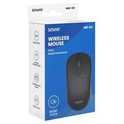 5. SAVIO Drahtlose Maus BT 2,4 GHz MB-04