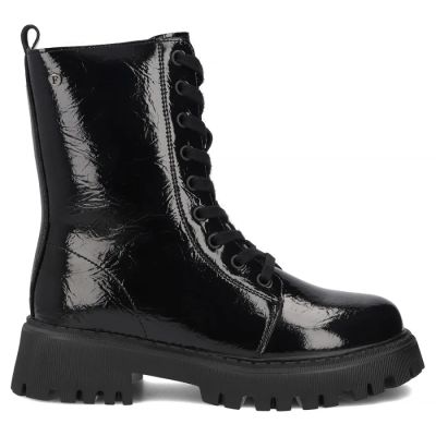 2. Damen-Ankle-Boots aus Lackleder, schwarz, Filippo DBT8288