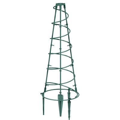 7. Bodenstützen, Pflanzenstütze, konisch, 25 x 60 cm, Waldgrün