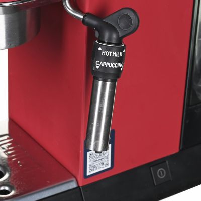 10. DeLonghi Dedica Style EC 685.R Siebträger-Espressomaschine (1300 W; Farbe Rot)
