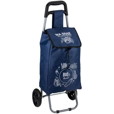 4. Einkaufswagen mit Gestell, 25 l, blau