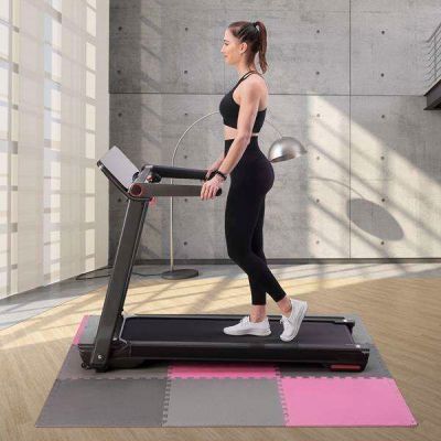 9. Multipack One Fitness MP10 Puzzlematte rosa und grau 9 Stück 10 mm