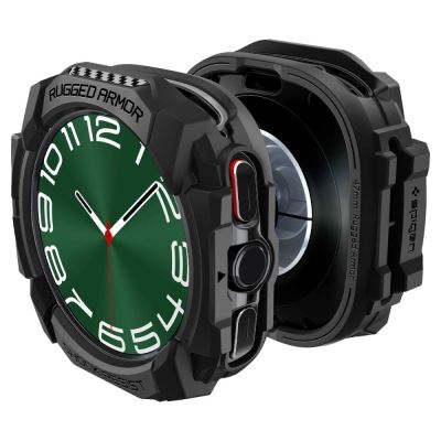 7. Spigen Rugged Armor Hülle für Samsung Galaxy Watch Ultra (47 mm) – mattschwarz