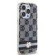 4. DKNY IML Checkered Mono Pattern & Printed Stripes MagSafe Hülle für iPhone 13 Pro / 13 – Schwarz