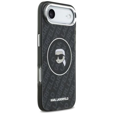 4. Karl Lagerfeld IML Karl Head Logo MagSafe Hülle für iPhone 17 Air - Schwarz