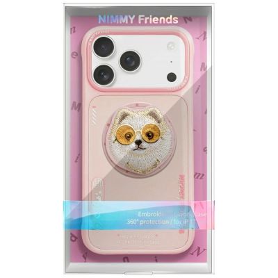 2. Nimmy Glasses Cool Dog MagSafe Hülle für iPhone 17 Pro Max - Pink