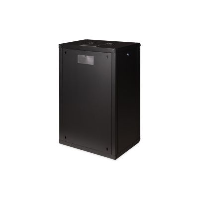 19. Digitus Unique 19" 20HE Wand-Netzwerkschrank 600x450 mm, Glastür, schwarz, ungeteilt, montiert, 100 kg