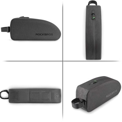 4. Rockbros AS-019 Fahrradrahmentasche wasserdicht 1,5 l - Schwarz