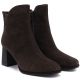 4. Braune Damen-Ankle-Boots aus Leder mit hohem Absatz, Marke Big Star UU274379