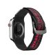 2. Dux Ducis Strap (Outdoor-Version) Apple Watch Ultra Strap, SE, 9, 8, 7, 6, 5, 4, 3, 2, 1 (49, 45, 44, 42 mm) Nylonband-Armband Schwarz und Rot