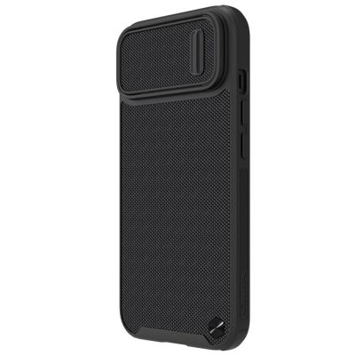2. Nillkin Textured S Case für iPhone 14, gepanzerte Hülle mit Kameraabdeckung, schwarz