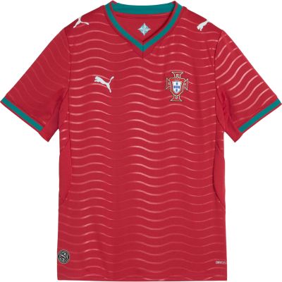 2. Puma FPF Portugal Heimtrikot Replika Verein Kinder T-Shirt Rot 783281 01
