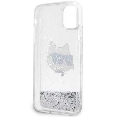4. Karl Lagerfeld KLHCN61LNCHCS iPhone 11/ XR Silber/Silber Hardcase Glitter Choupette Head