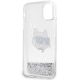 4. Karl Lagerfeld KLHCN61LNCHCS iPhone 11/ XR Silber/Silber Hardcase Glitter Choupette Head