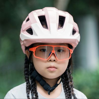 2. Rockbros LK-67 Jugend-Fahrradhelm mit abnehmbarem Visier 54–58 cm – Pink