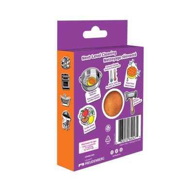 4. Vileda Punch Starker orangefarbener Scheuerschwamm 1 Stück.