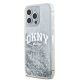 2. DKNY Liquid Glitter Big Logo Hülle für iPhone 15 Pro – Weiß