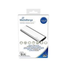 MediaRange MR1100 Externe SSD 120 GB USB Typ-C 3.2 Gen 2 (3.1 Gen 2) Silber