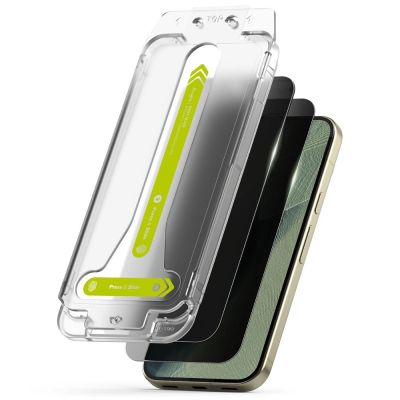 2. Ringke Easy Slide Privacy 2er-Pack Displayschutzfolie aus gehärtetem Glas für Google Pixel Pro 9 Pro XL / 10 Pro XL / 11 Pro XL