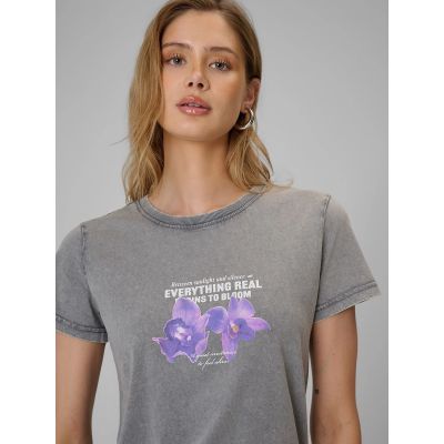 3. Damen-T-Shirt mit Aufdruck, regulär, Größe 4F 4FRSS26TTSHF4513-27S