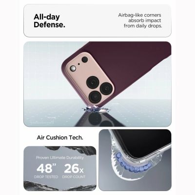 8. Spigen Nano Pop MagSafe Hülle für iPhone 18 Pro / 17 Pro – Dark Cherry