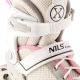 6. NH18188A 2-in-1 GRAU-ROSA GRÖSSE L (39–43) HOCKEY-INLINE-SKATES MIT AUSTAUSCHBAREM HOCKEY-SCHLITTSCHUH