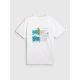5. Herren-T-Shirt mit Aufdruck, regulär, Größe 4F 4FRSS26TTSHM4303-10S