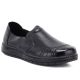 Bequeme Damen-Slipper aus Leder, schwarz, Vinceza 107241