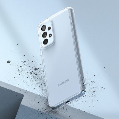 5. Ringke Fusion TPU Hülle mit Rahmen für Samsung Galaxy A73 transparent