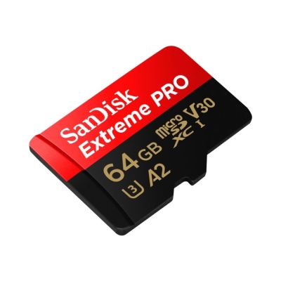 2. SanDisk EXTREME PRO 64 GB 200/90 MB/s MicroSDXC-Speicherkarte A2 C10 V30 UHS-I U3