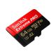 2. SanDisk EXTREME PRO 64 GB 200/90 MB/s MicroSDXC-Speicherkarte A2 C10 V30 UHS-I U3