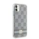 4. DKNY IML Checkered Mono Pattern & Printed Stripes MagSafe-Hülle für iPhone 11 / Xr – Beige