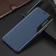 11. Eco Leather View Case booktype case schutzhülle aufklappbare hülle iPhone 13 Pro Max blau