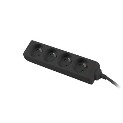 4. Lanberg PS0-04E-0100-IEC-BK Verlängerungskabel (1 m; schwarz)