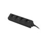 4. Lanberg PS0-04E-0100-IEC-BK Verlängerungskabel (1 m; schwarz)